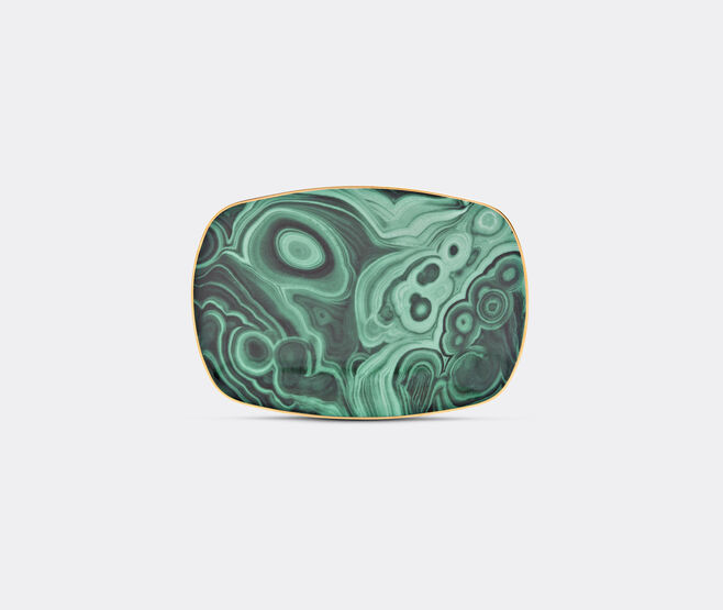 L'Objet 'Malachite' small rectangular tray MULTICOLOUR LOBJ15MAL036GRN