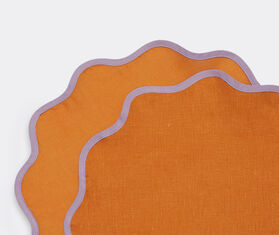 La DoubleJ 'Rainbow Siena Cloud' tablemat, set of two ORANGE LADJ23CLO963MUL