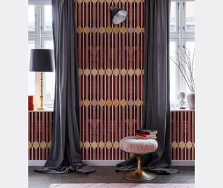 Wall&amp;dec&ograve; 'Ornate Ts' wallpaper, pink PINK WADE20ORN365PIN