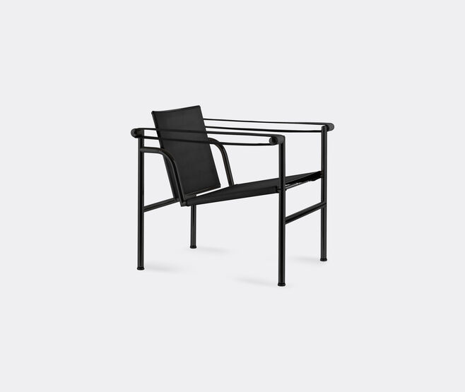 Cassina '1 Fauteuil dossier basculant' armchair, black leather BLACK CASS21ARM411BLK