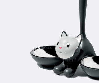 Alessi 'Tigrito' cat bowl, black BLACK ALES21TIG023BLK