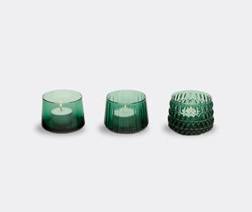 XLBoom 'Dim' tealight, set of three, green GREEN XLBO23DIM342GRN