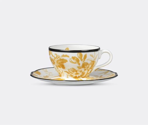 Gucci 'Herbarium' demitasse cup with saucer, set of two, yellow  GUCC21DEM361YEL