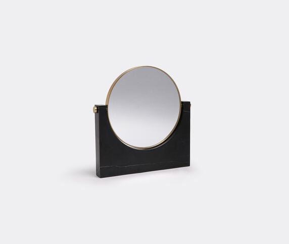 Audo Copenhagen ‘Pepe’ marble mirror, black Black MENU16PEP206BLK