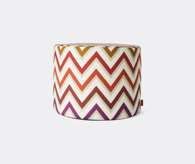 Missoni &#39;Watamu&#39; cylindrical pouf, red multicolor MULTICOLOUR MIHO25WAT171RED