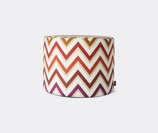 Missoni 'Watamu' cylindrical pouf, red multicolor MULTICOLOUR MIHO25WAT171RED