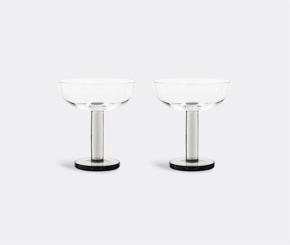 Tom Dixon Puck Coupe Glass X 2 clear / black base ${masterID} 2