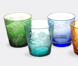 POLSPOTTEN 'Blossom' tumbler, set of six MULTICOLOUR POLS22GLA391MUL