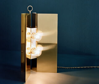 Marta Sala &Eacute;ditions 'LP1 Claudia Applique' table lamp, brass BRASS MSED18CLA961BRA