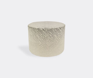 Missoni 'Brouges' cylindrical pouf, black and white WHITE MIHO23BRO326MUL