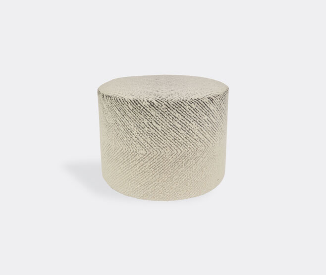 Missoni 'Brouges' cylindrical pouf, black and white WHITE MIHO23BRO326MUL