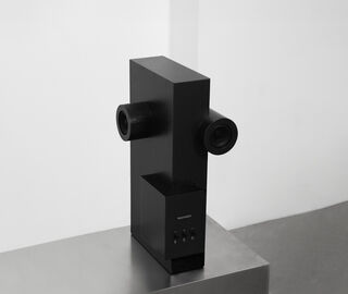 Transparent 'Brutalist' speaker, black BLACK TRAN24BRU337BLK