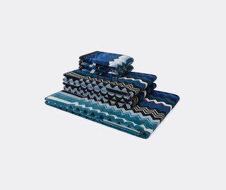 Missoni 'Giacomo' towel, set of five, blue multicolor BLUE MIHO26GIA132BLU