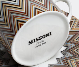 Missoni 'Zig Zag Jarris' coffee cup and saucer, set of two, beige MULTICOLOUR MIHO22ZIG408MUL