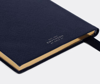 Smythson '2026 Soho' weekly diary with pocket, navy BLUE SMYT25PAS932BLU