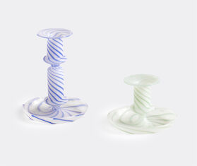 Hay 'Flare' stripe candleholder, small, blue BLUE HAY122FLA622BLU