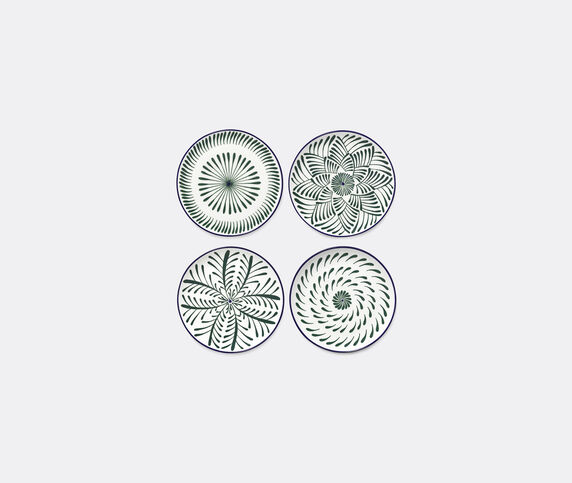 Serax 'Bazaar' breakfast plate, set of four, green and blue MULTICOLOUR SERA26BRE957YEL