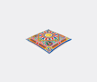 Dolce&amp;Gabbana Casa 'Carretto Siciliano' canvas cushion, small MULTICOLOUR DGCA22CAN070MUL