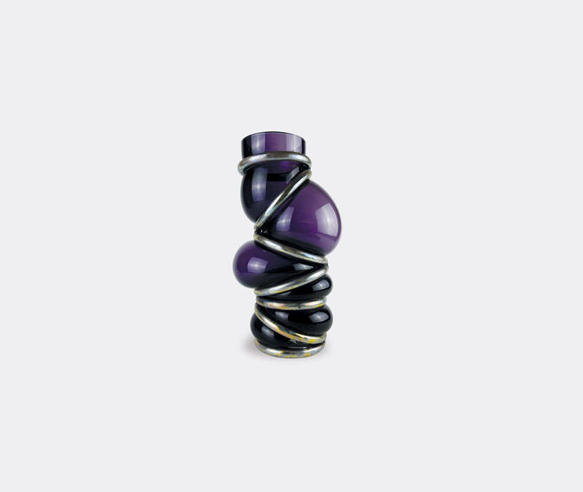 Vanessa Mitrani 'Chain Ring' vase, dark violet PURPLE VAMI22CHA344PUR