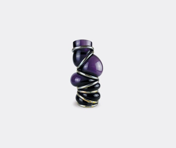 Vanessa Mitrani Chain Ring Vase Dark Violet  & Metal Dark violet ${masterID} 2
