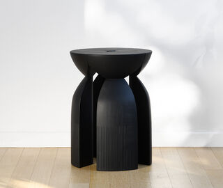 Zanat 'Unity' stool, black BLACK ZANA21UNI073BRW