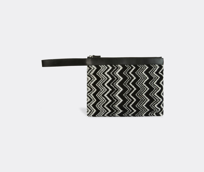 Missoni 'Keith' flat beauty case with top handle WHITE MIHO22KEI106BLK