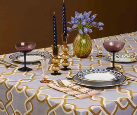 La DoubleJ &#39;Tackle&#39; tablecloth, medium, turquoise TURQUOISE LADJ25MED257MUL