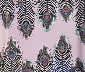 Les-Ottomans 'Peacock' rectangular tray, set of two MULTICOLOUR OTTO21MAT849MUL