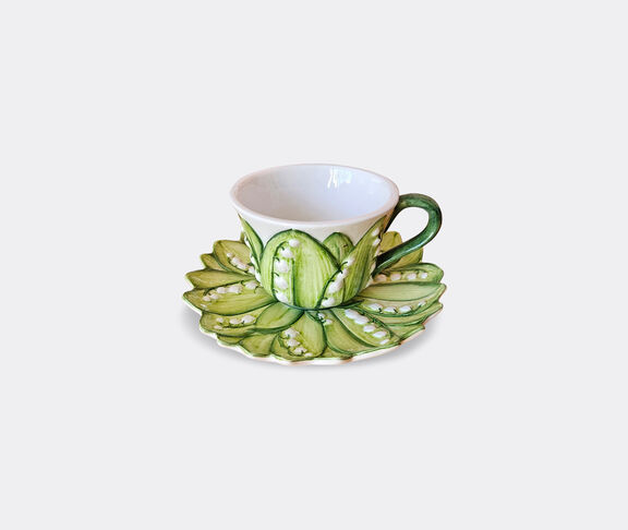 Les-Ottomans 'Lily of the Valley' teacup and saucer undefined ${masterID}