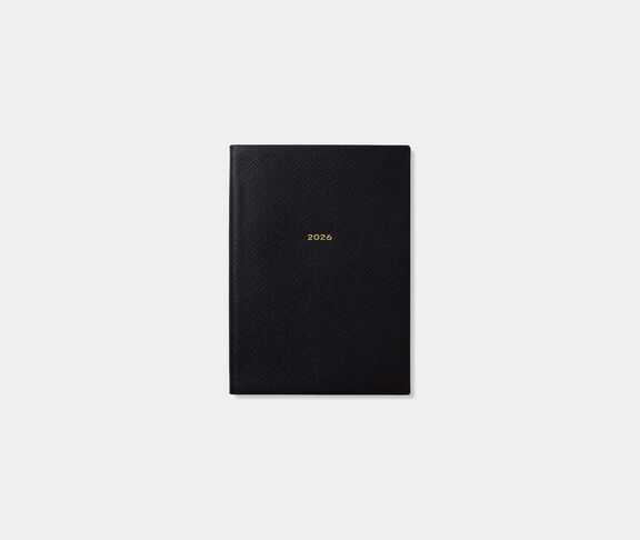 Smythson '2026 Soho' weekly diary with pocket, black BLACK SMYT25PAS918BLK