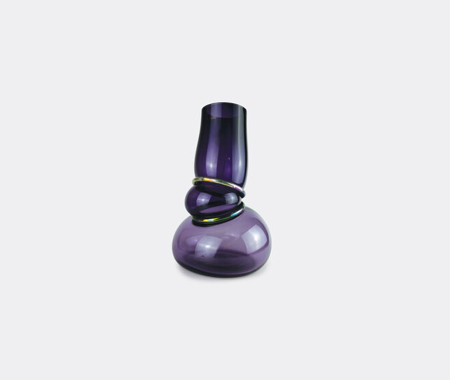 Vanessa Mitrani 'Double Ring' vase, dark violet PURPLE VAMI22DOU405PUR