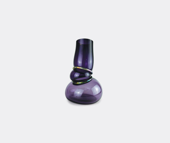 Vanessa Mitrani 'Double Ring' vase, dark violet
