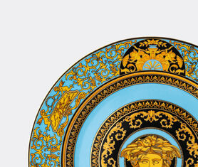 Rosenthal 'Versace Medusa' service plate, celeste GOLD ROSE20VER692BLU