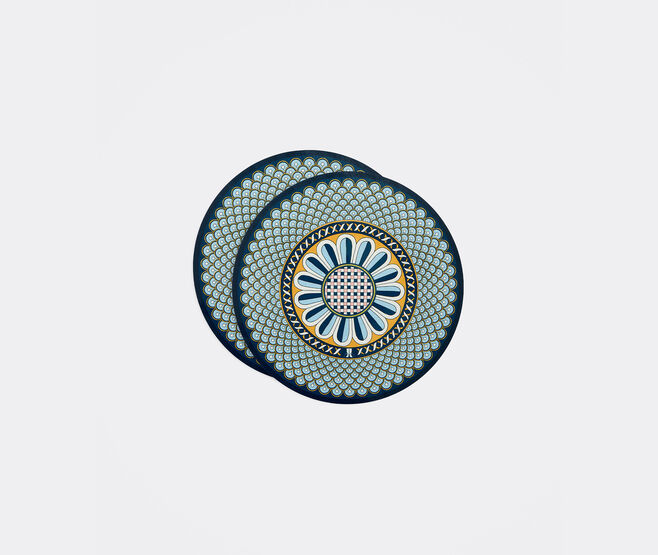 La DoubleJ 'Napoli' placemat, set of two, midnight blue MULTICOLOR LADJ26DIS928MUL