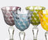 POLSPOTTEN 'Blocks' wine glass, set of six multicolor POLS22WIN499MUL