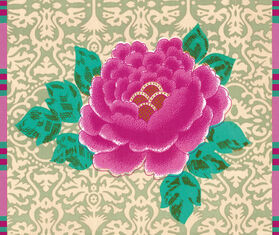 Lisa Corti &#39;Masonite&#39; rectangular placemat, set of two, green GREEN LICO25REC452GRN