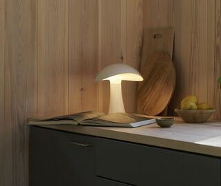 Louis Poulsen 'Rumee 220' LED portable lamp, cloud white WHITE LOPO25RUM492WHI