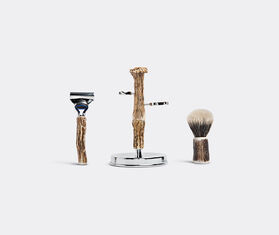 Lorenzi Milano Stag antler toilet shaving set BROWN CEMI15TOI351BRW