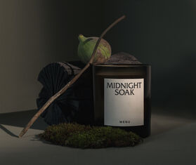 Audo Copenhagen &#39;Midnight Soak&#39; candle, small GREY MENU22OLF558GRY