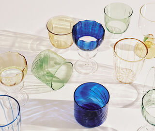 Serax 'Gigi 02' glass, set of four, green GREEN SERA26GLA783GRN