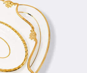 POLSPOTTEN &#39;Golden Finds&#39; assorted platter set, three pieces, white WHITE POLS25SER372WHI