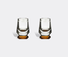 Reflections Copenhagen &#39;Savor&#39; glass, set of two, amber and clear MULTICOLOUR REFL25SAV237MUL