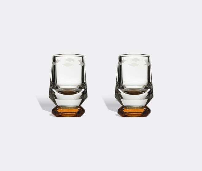 Reflections Copenhagen 'Savor' glass, set of two, amber and clear MULTICOLOUR REFL25SAV237MUL