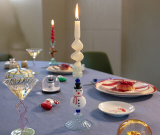 &amp;k Amsterdam 'Merry Snowman' candleholder, multicolor MULTICOLOUR AMST26CAN606MUL