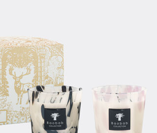 Baobab Collection 'Black and White Pearls'  candle duo, black and white MULTICOLOUR BAOB25SCE678MUL