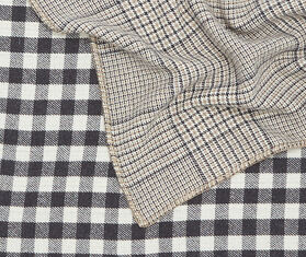 ALONPI &#39;Babette&#39; throw, ecru, steel and camel MULTICOLOUR ALON23BAB314GRY