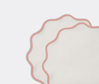 La DoubleJ 'Cloud' tablemat, set of two, pink PINK LADJ23CLO501PIN