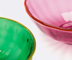 La DoubleJ Nut bowl, set of two, green and pink MULTICOLOUR LADJ23LUX301MUL