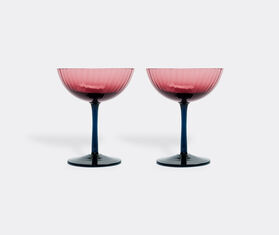 La DoubleJ Champagne coupe, set of two, violet PURPLE LADJ23CHA216PUR