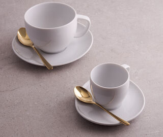 Sambonet 'Taste' espresso spoon, set of six, gold GOLD SAMB22CUT723GOL